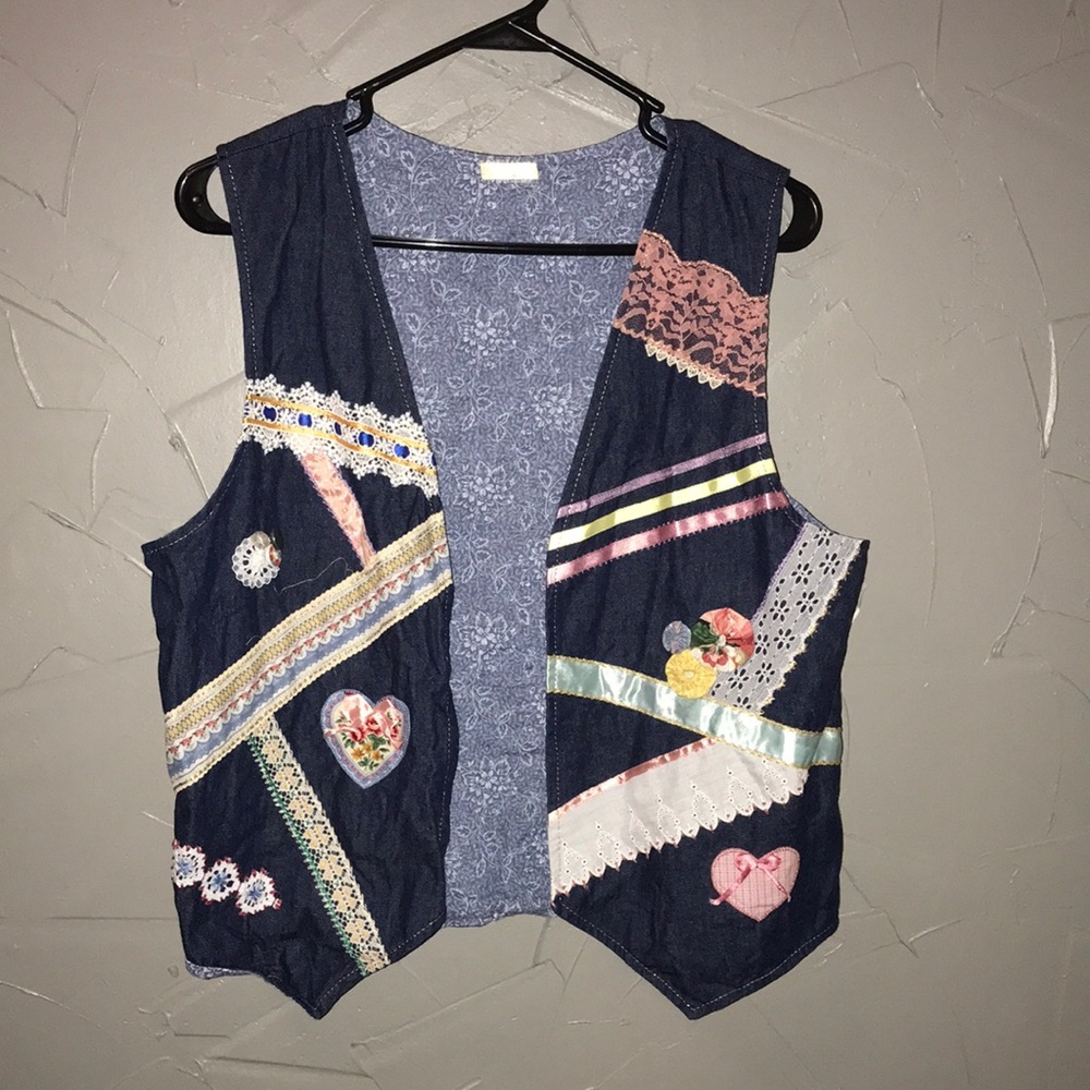 Handmade denim vest!